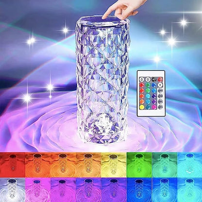 Lampe led en cristal Diamant style RGB 16 Couleurs تنزوت