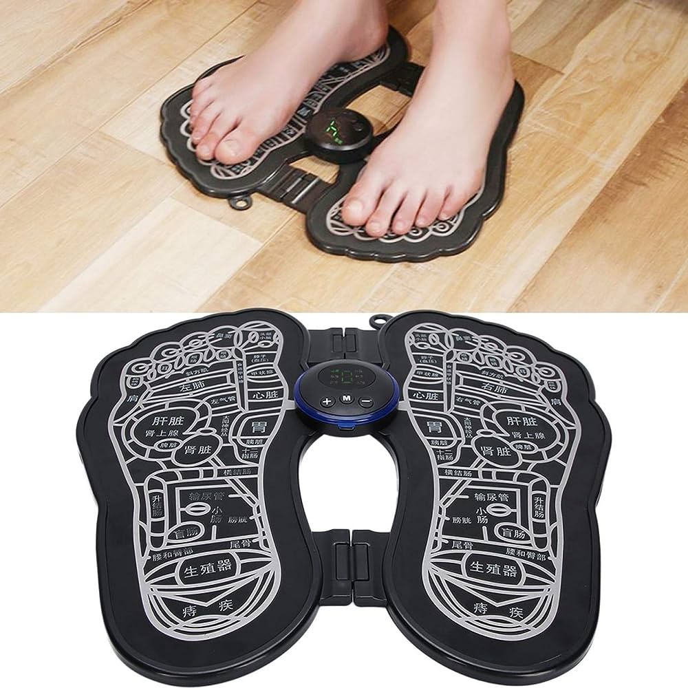 Tapis de massage électrique des pieds EMS Technologie Physiothérapie - تنزوت