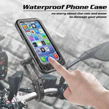 Support de téléphone portable étanche pour vélo moto réglable à 360 ° - تنزوت