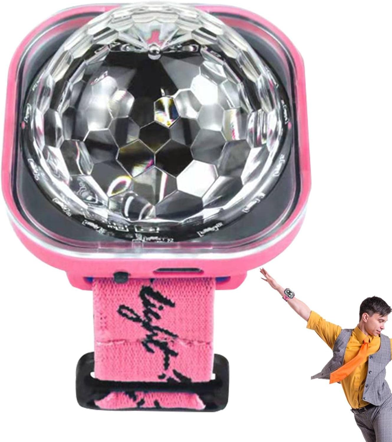 Montre Disco Ball Lumineuse avec ventouse rechargeable - ساعة كرة ديسكو مضيئة قابلة لإعادة الشحن - تنزوت