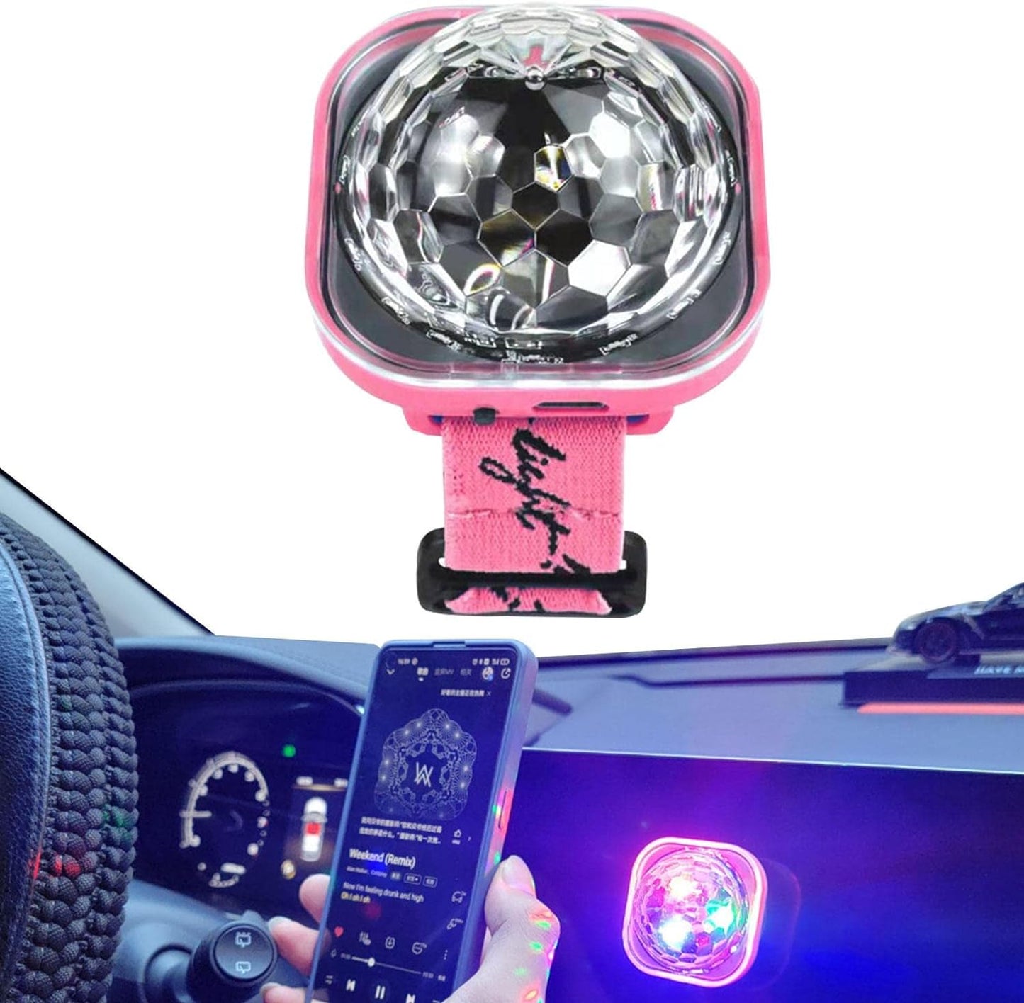 Montre Disco Ball Lumineuse avec ventouse rechargeable - ساعة كرة ديسكو مضيئة قابلة لإعادة الشحن - تنزوت