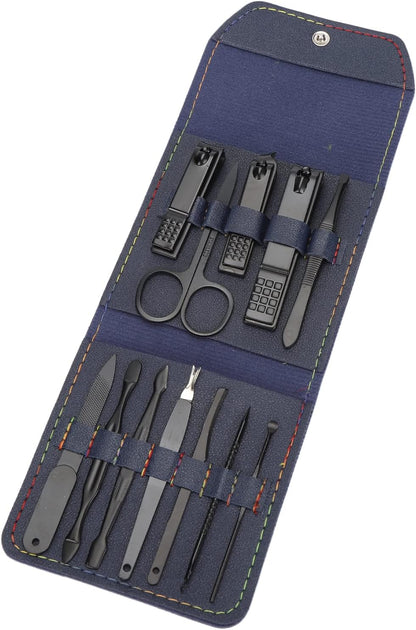 Ensembles 12 pcs de coupe-ongles professionnels en acier inoxydable تنزوت