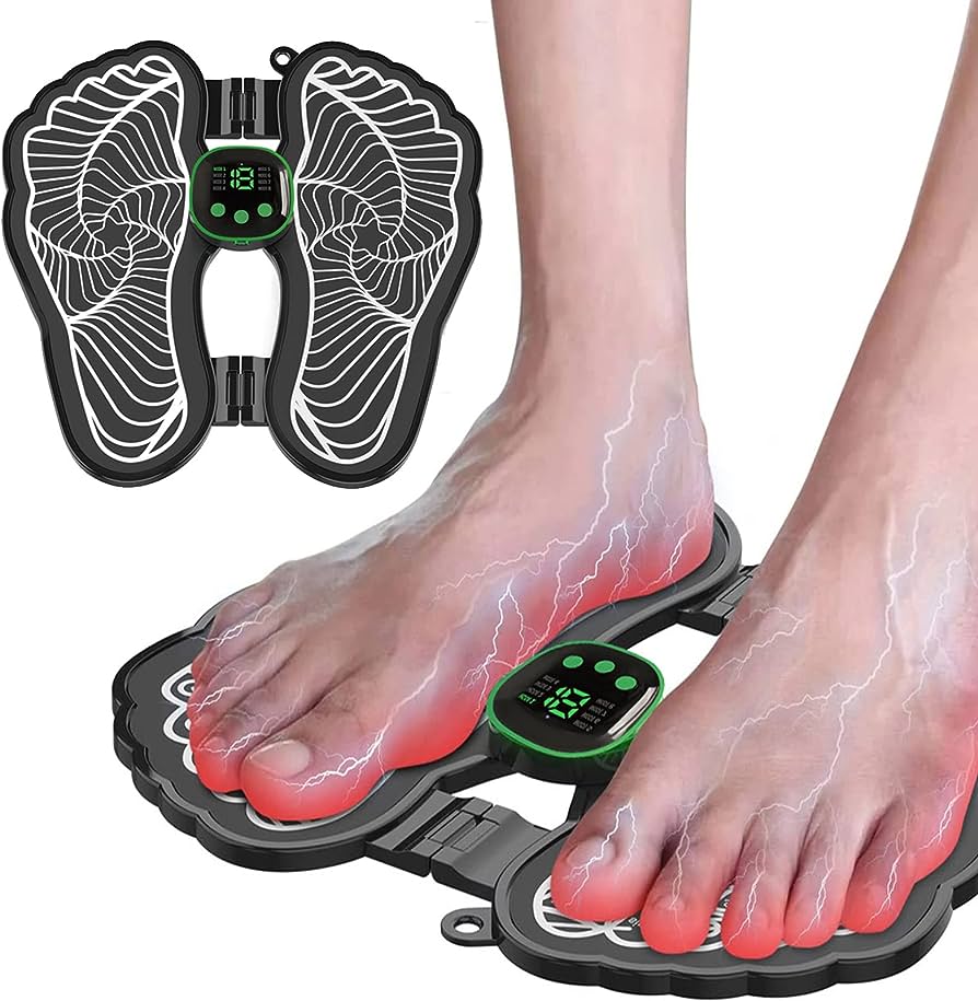 Tapis de massage électrique des pieds EMS Technologie Physiothérapie - تنزوت