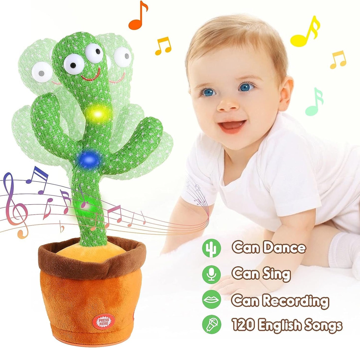 Cactus danseuse Rechargeable | لعبة الصبارة الراقصة للاطفال تنزوت