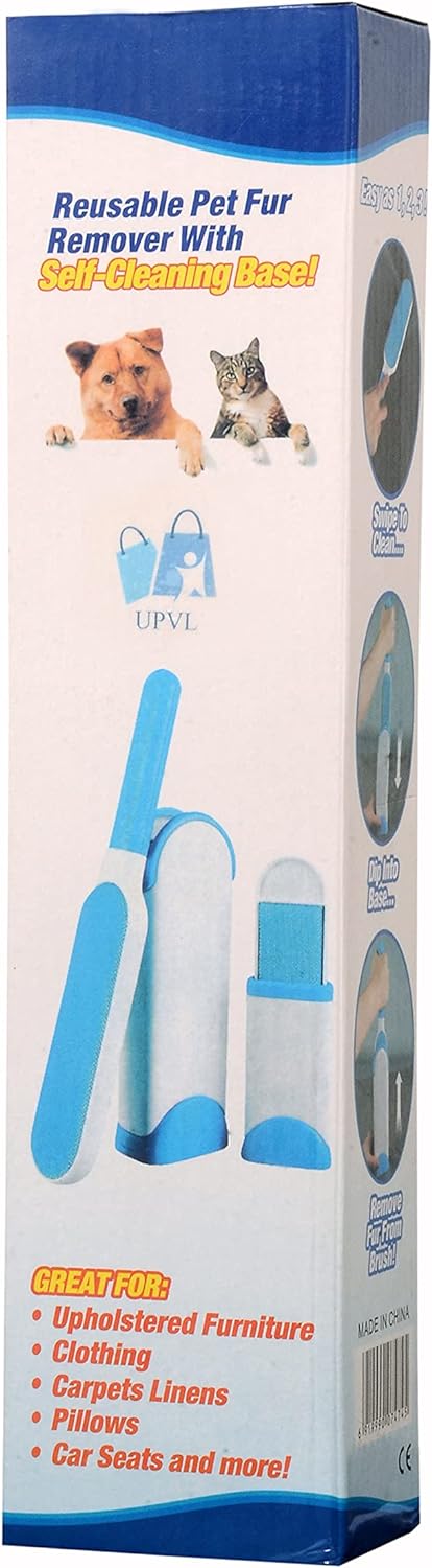 Brosse double face pour enlever les poils d’animaux, la poussière et les peluches, vêtements, meubles, canapé, tapis – فرشاة لإزالة شعر الحيوانات الأليفة والغبار والوبر تنزوت