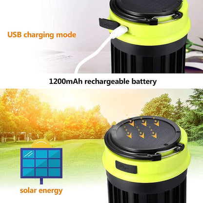 lampe anti-moustiques rechargeable de camping 3en1 à énergie solaire IP65 تنزوت