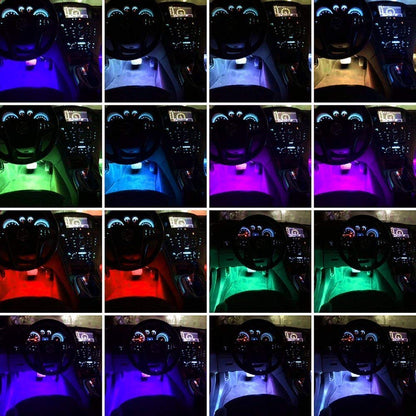 Sound atmosphere lamp 48 LED pour voiture - تنزوت