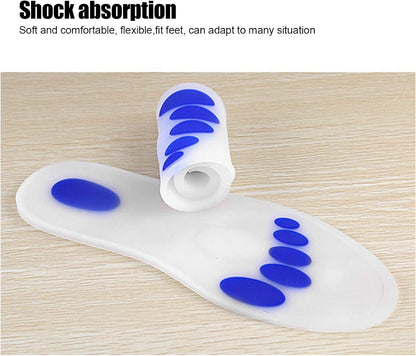 Paire de semelles en silicone souple coussinet complet pour les pieds تنزوت
