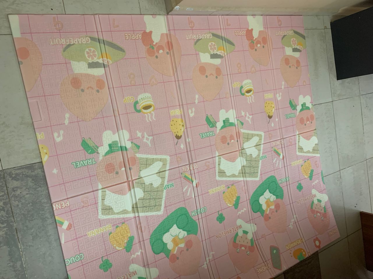 Tapis de jeu pour bébé pliable mousse XPE double face imperméable تنزوت