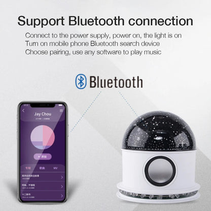 Ampoule LED Bluetooth Haut-parleur + effet jeux d lumière de scène magique - تنزوت