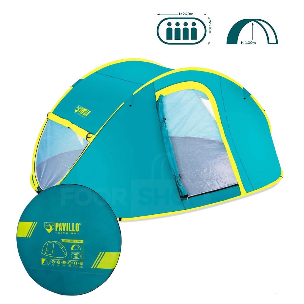 Tente De Randonnée 2 Personnes 235 x 145 x 100 cm Pavillo Bestway 68086 تنزوت