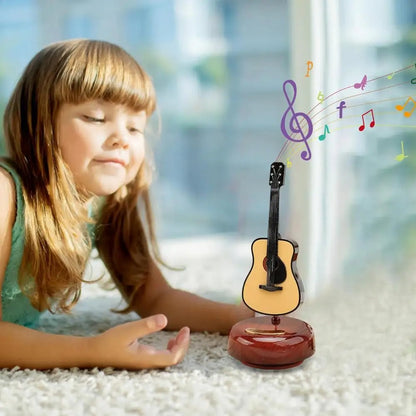 Mini instrument de musique rétro GUITARE, boîte à musique Décoration تنزوت