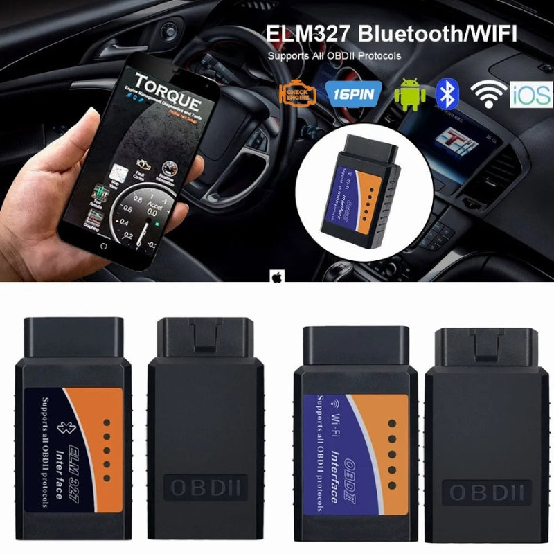 Outils de Diagnostic de Voiture, Scanner V1.5 OBD2, SAE J1850, Bluetooth/wifi, pour Android /ISO 9141 Vgate Icar2, Lecteur de Code - تنزوت