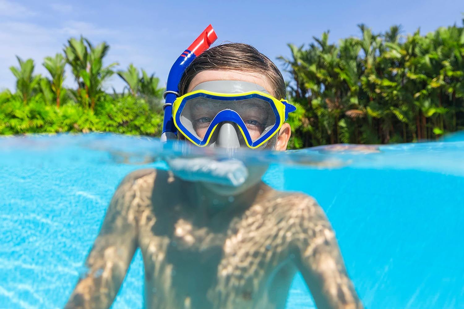 Bestway Masque et Tuba Crusader pour Jeunes Enfants à partir de 7 Ans 24025 تنزوت
