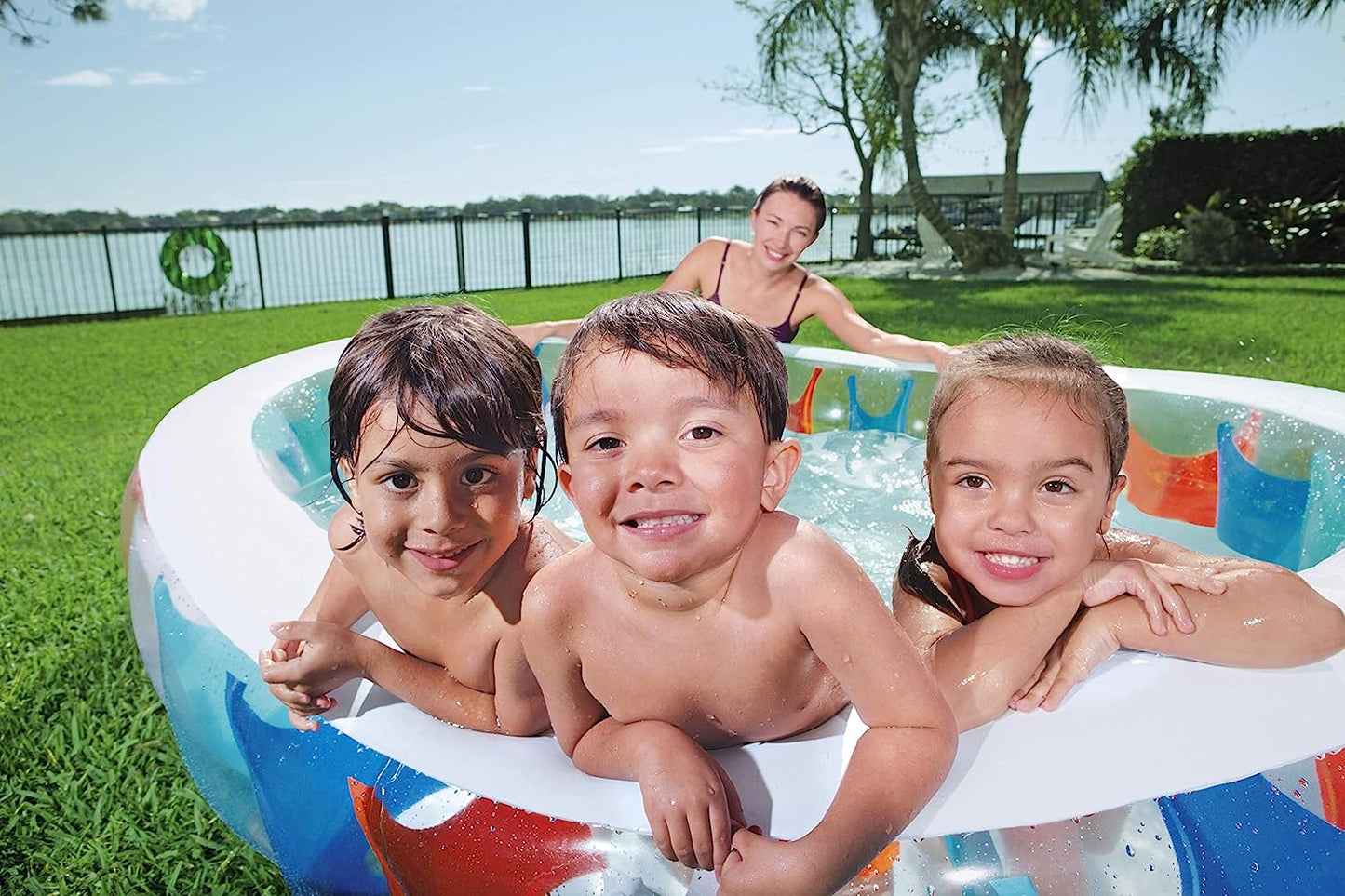 Piscine Elliptique Gonflable Familiale Bestway 54066 تنزوت