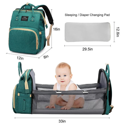Sac à dos et landau pour bébé pliable 3in1 تنزوت