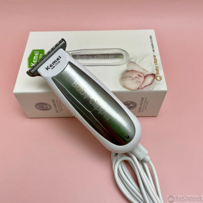 Kemei Mini tondeuse à cheveux pour bébé électrique rechargeable USB - تنزوت