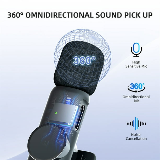K11 Microphone-cravate sans fil Recording Audio Video Androïd / iPhone - تنزوت