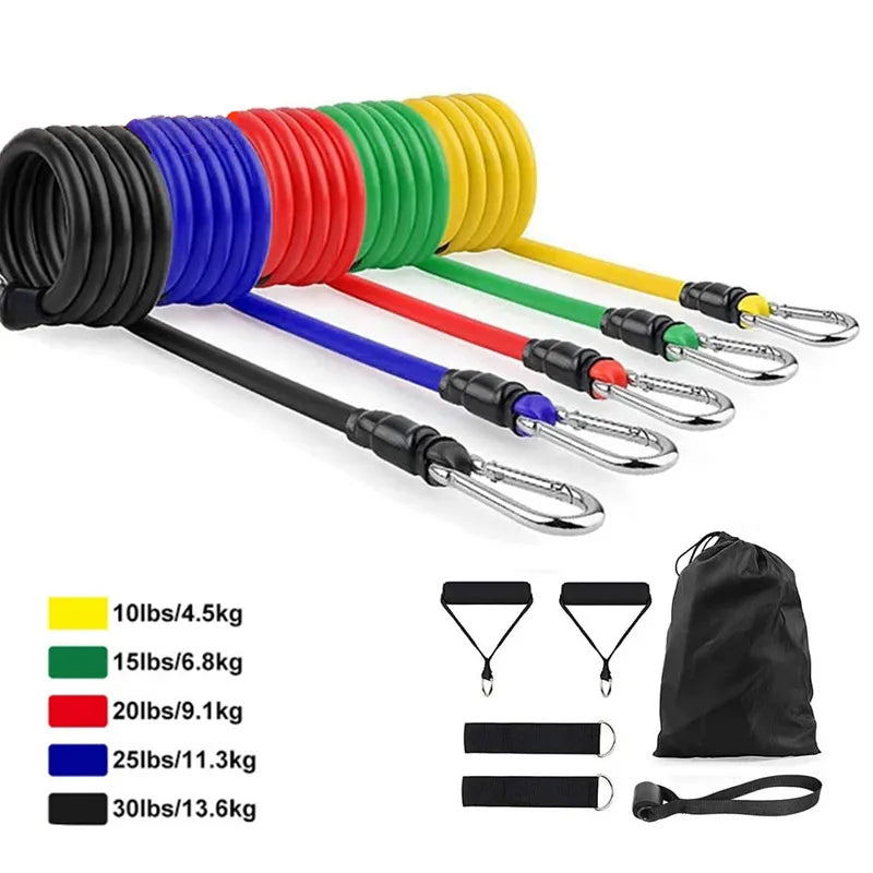 Ensemble de bandes de résistance 11 pcs équipement de Sports à domicile تنزوت