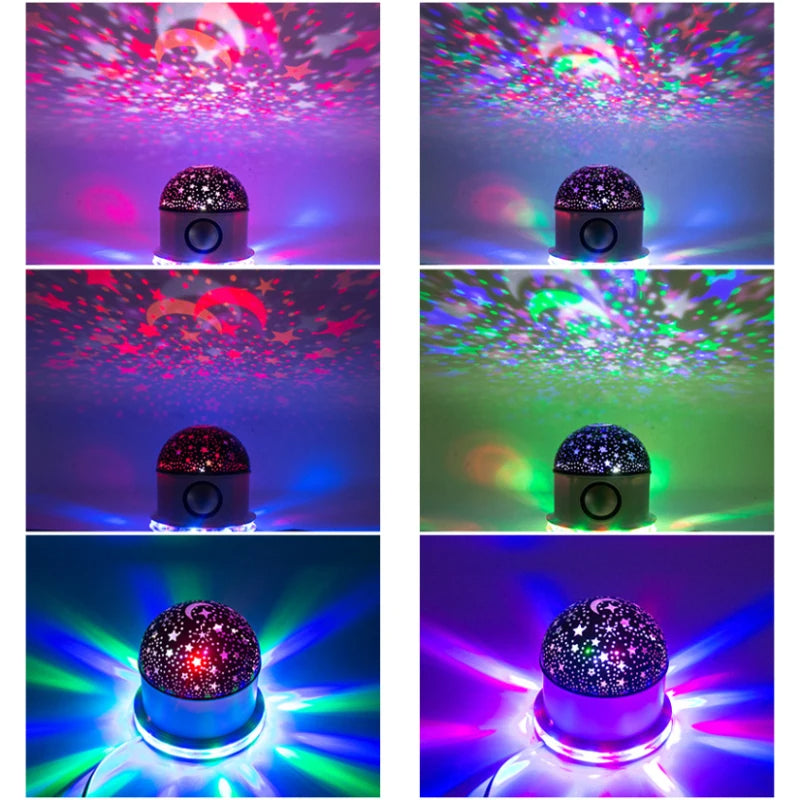 Ampoule LED Bluetooth Haut-parleur + effet jeux d lumière de scène magique - تنزوت