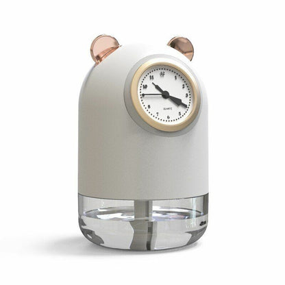 humidificateur avec horloge et Spray pour bureau 7 Couleur led 300 ML - تنزوت