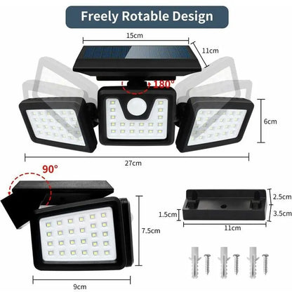 Lampe solaires d’extérieur etanche 112 LED Avec détecteur de mouvement FL-1725A تنزوت