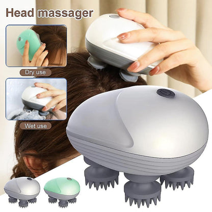 Masseur électrique sans fil en Silicone 4 nœuds de massage - تنزوت