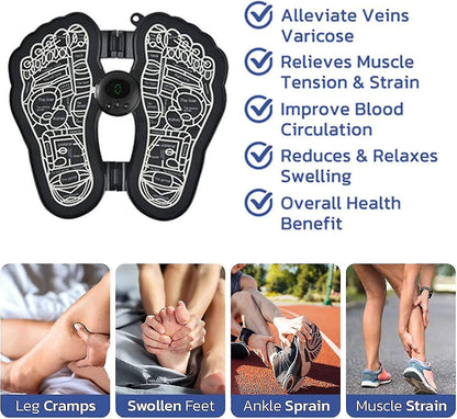 Tapis de massage électrique des pieds EMS Technologie Physiothérapie - تنزوت