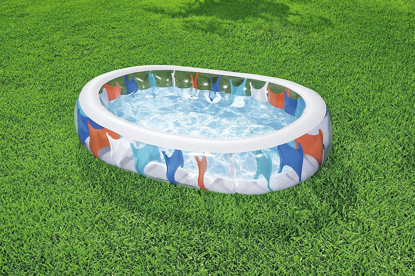 Piscine Elliptique Gonflable Familiale Bestway 54066 تنزوت