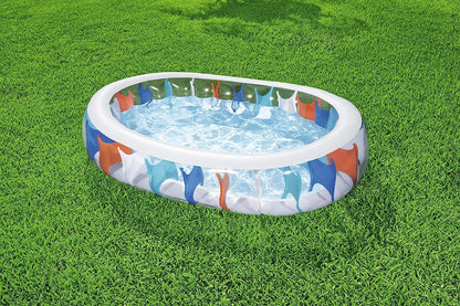Piscine Elliptique Gonflable Familiale Bestway 54066 تنزوت
