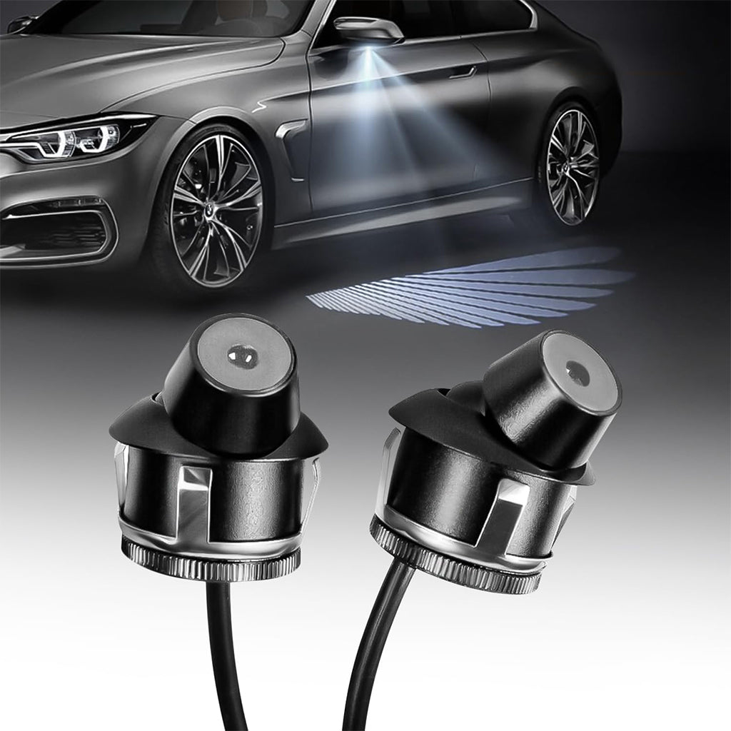 Projecteur LED en forme d’ailes d’ange pour rétroviseur latéral de voiture – أضواء خارجية للسيارة على شكل أجنحة تنزوت