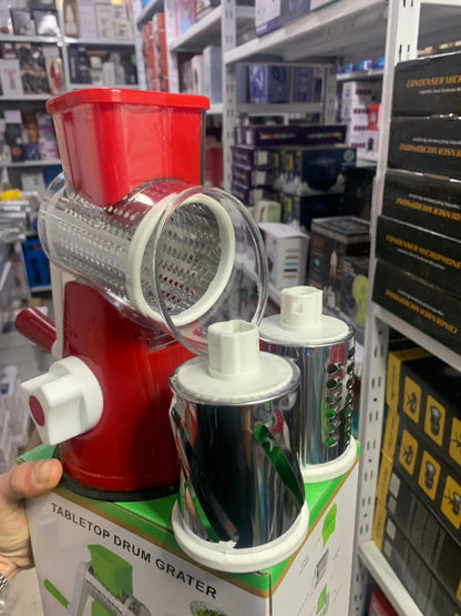 Coupe-légumes rotatif manuel multifonctionnel – الجهاز اليدوي المساعد مبشرة وقطاعة متعددة الاستعمالات للمكسرات والخضار والجبن تنزوت