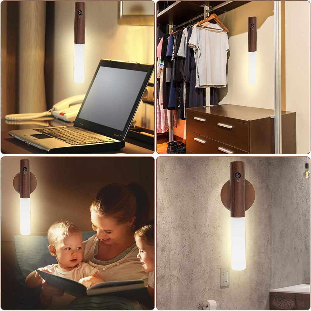 Pack 2 applique murale magnétique à détecteur de mouvement avec batterie rechargeable – طقم مصباحين بمستشعر حركة - تنزوت