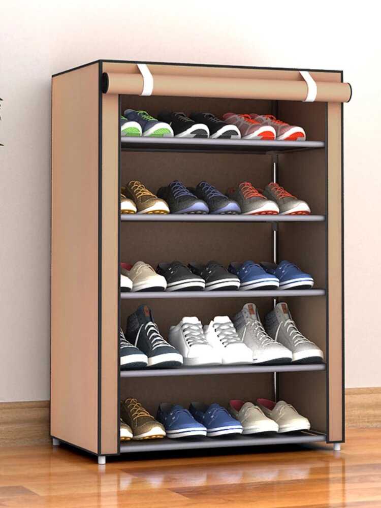Armoire Chaussures 5 niveaux étagères 15 paires ou plus très pratique pour Salon, Chambre et Entrée تنزوت