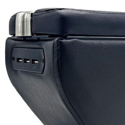 Organisateur de Console Centrale Voiture avec Accoudoir et Porte-Gobelet USB – منظم أغراض ومسند سيارة تنزوت