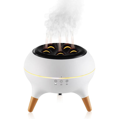 Diffuseur d’huiles essentielles ultrasonique 350 ml avec télécommande et lumières – جهاز تعطير الجو تنزوت