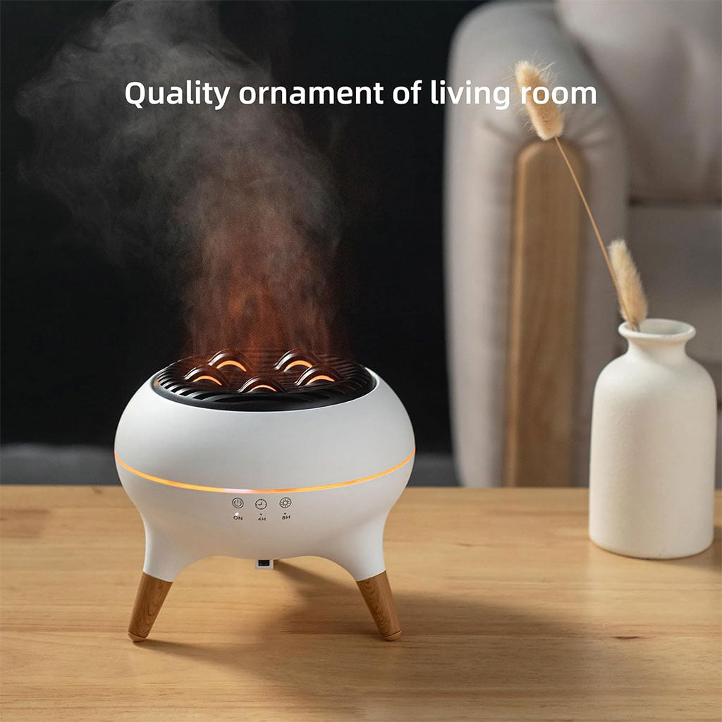Diffuseur d’huiles essentielles ultrasonique 350 ml avec télécommande et lumières – جهاز تعطير الجو تنزوت