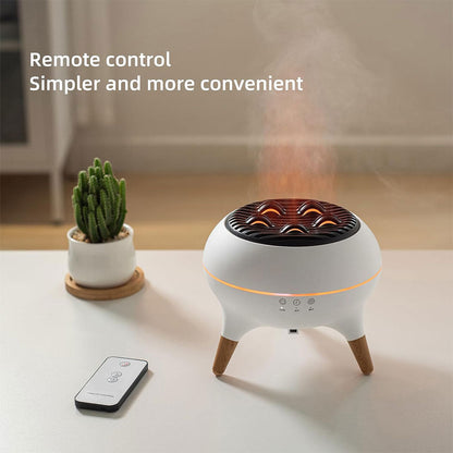 Diffuseur d’huiles essentielles ultrasonique 350 ml avec télécommande et lumières – جهاز تعطير الجو تنزوت