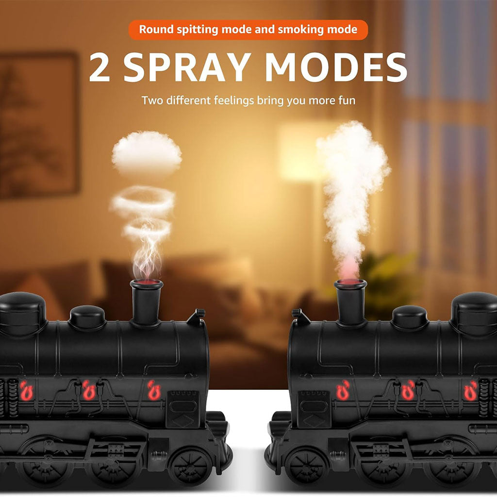 Train Diffuseur D Huiles Essentielles et Humidificateur Ultra-Silencieux de 300ml – معطر جو على شكل قطار تنزوت