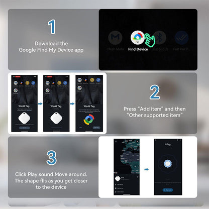 AXIOM GPS Tag Fonctionne avec l’application Google Find My Device – جهاز تعقب ذكي تنزوت