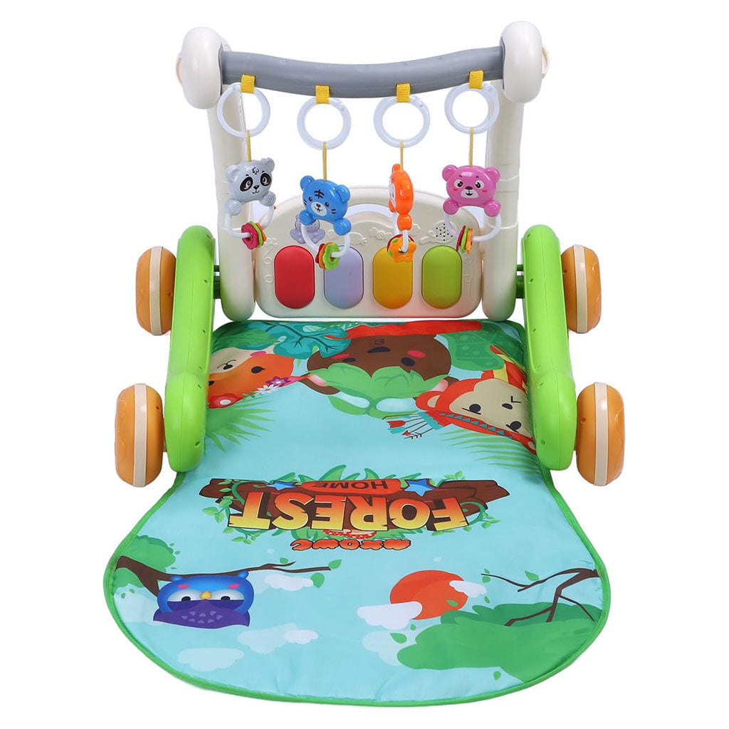 Tapis de marche 2 en 1 pour enfants avec jouets pour bébés – بساط ألعاب ومشاية للأطفال - تنزوت