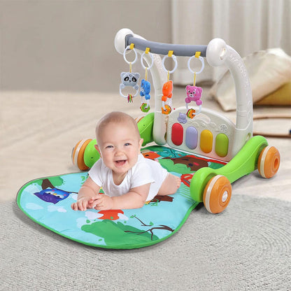 Tapis de marche 2 en 1 pour enfants avec jouets pour bébés – بساط ألعاب ومشاية للأطفال - تنزوت
