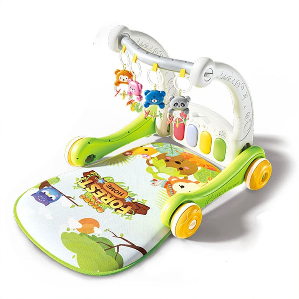 Tapis de marche 2 en 1 pour enfants avec jouets pour bébés – بساط ألعاب ومشاية للأطفال - تنزوت