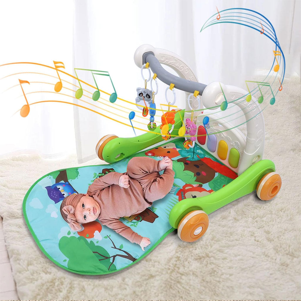 Tapis de marche 2 en 1 pour enfants avec jouets pour bébés – بساط ألعاب ومشاية للأطفال - تنزوت