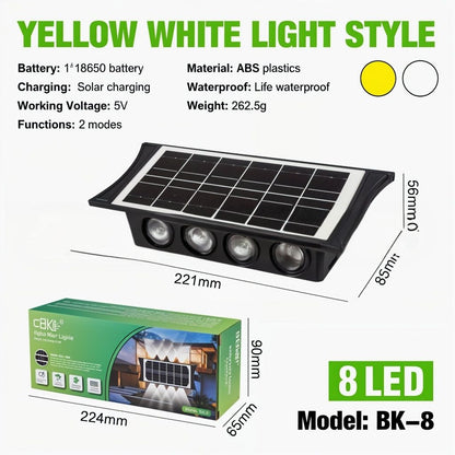 2x PCS Projecteur Solaire Étanche IP65 pour Jardin et Terrasse تنزوت