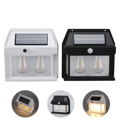Pack 2 Double Lanterne Vintage Bougie Murale – عرض خاص مصباحين بالطاقة الشمسية تنزوت
