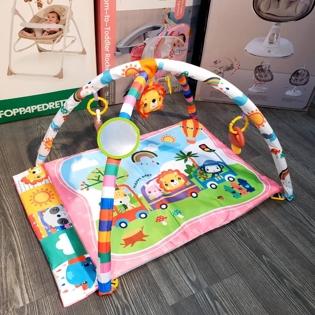 Tapis D’Eveil Animaux pour Bébé avec Miroir – بساط الألعاب لرضيع تنزوت