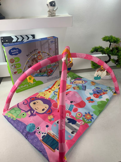 Tapis D’Eveil Animaux pour Bébé avec Miroir – بساط الألعاب لرضيع تنزوت
