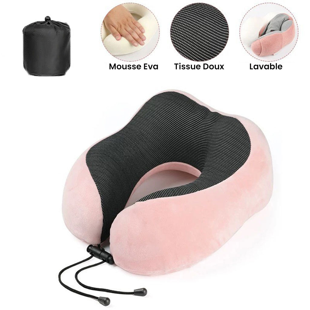 Oreiller de Cou Bluetooth en mousse à mémoire de forme avec haut-parleurs intégrés – وسادة مريحة بخاصية البلوتوث - تنزوت