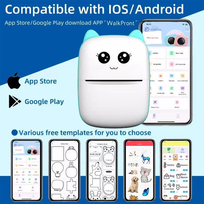 Mini imprimante Thermique Bluetooth sans Fil pour Smartphone – طابعة حرارية لاسلكية تنزوت